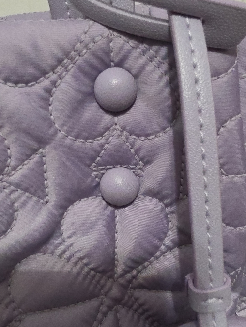 kate spade Lavender Quilted Tote with Adjustable Strap and wallet - Picture 3 of 12